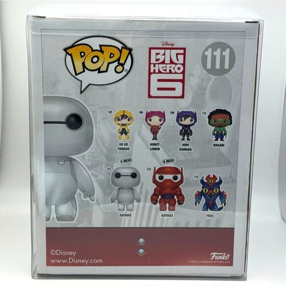Funko POP #111 Big Hero 6 Baymax Diamond Collection Hot Topic Exclusive - Picture 4 of 5